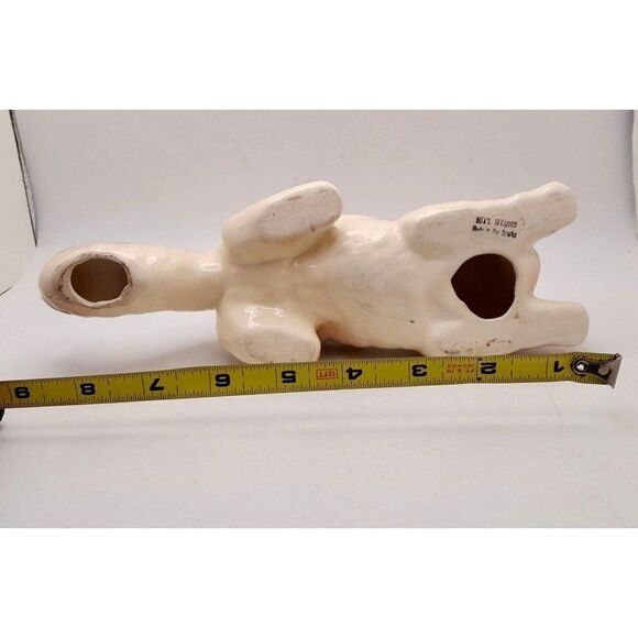 VTG Large Green Eyed Ceramic Cat Figurine - SCUFFED EAR - Nita's Ceramics Ozarks - Picture 5 of 6